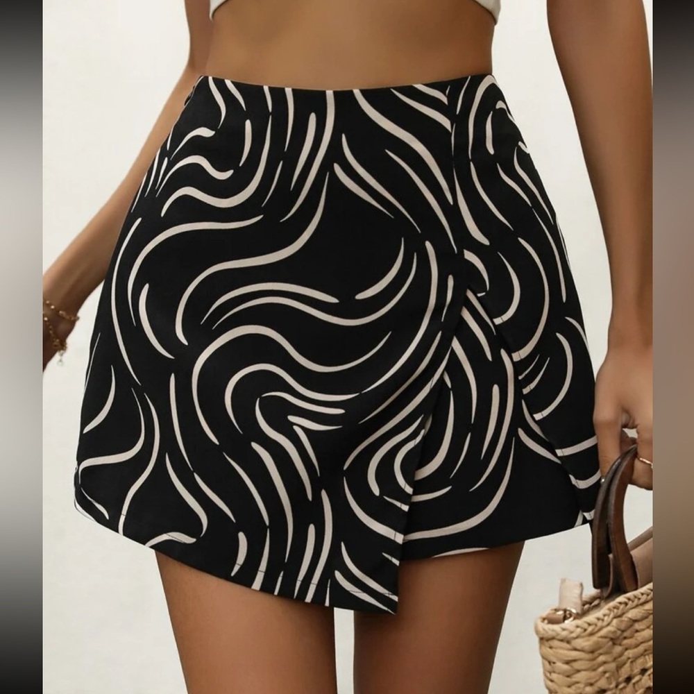 SHEIN Wrap Front Skort